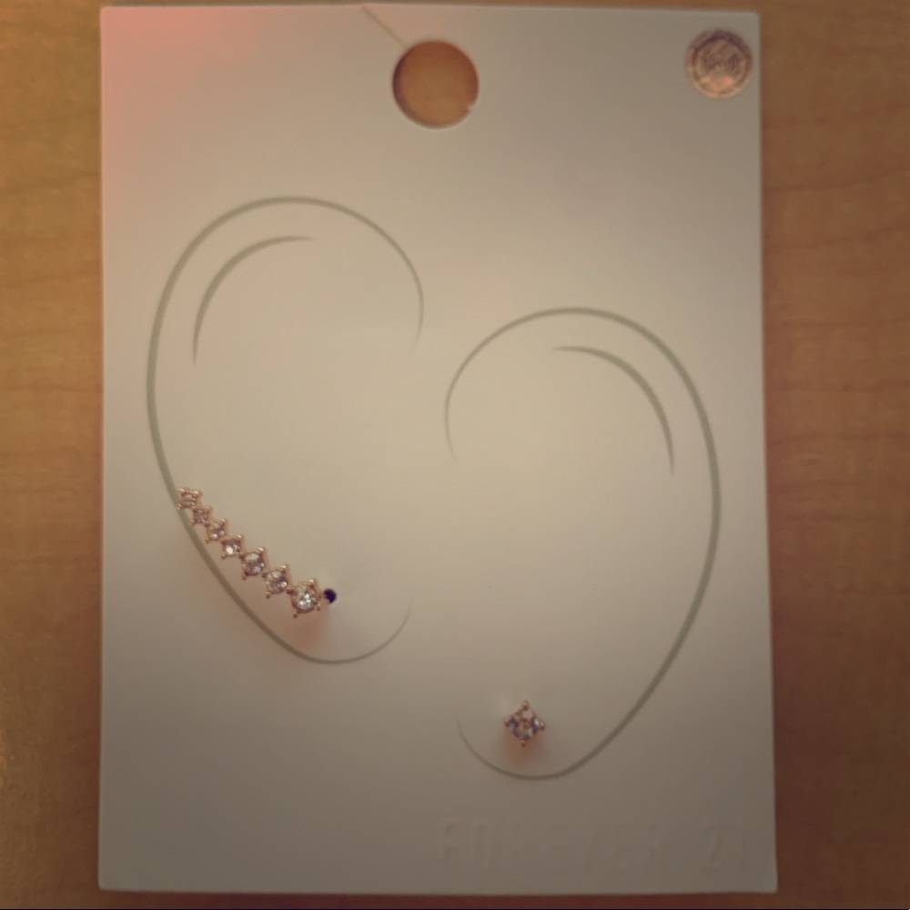 Diamond earring crawlers
